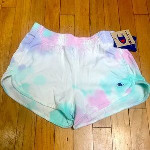 BRAND NEW WOMENS CHAMPION TYE DYE SHORTS